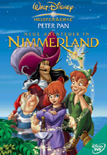 DVD-Cover: Peter Pan 2 - Neue Abenteuer in Nimmerland, mit den Stimmen von Uwe Büschken, Magdalena Turba, David Hellwig, Maximilian Artajo, ...