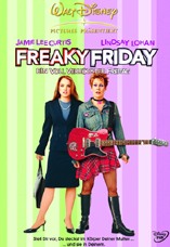 DVD-Cover: Freaky Friday – Ein voll verrückter Freitag, mit Jamie Lee Curtis, Lindsay Lohan, Harold Gould, Mark Harmon, ...