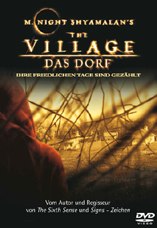 DVD-Cover: The Village – Das Dorf, mit Joaquin Phoenix, Adrien Brody, William Hurt, Sigourney Weaver, Brendan Gleeson, Bryce Dallas Howard, ...
